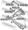 FEBEST MAB-071 Control Arm-/Trailing Arm Bush
